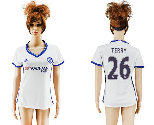 Women's Chelsea #26 Terry Sec Away Soccer Club Jersey
